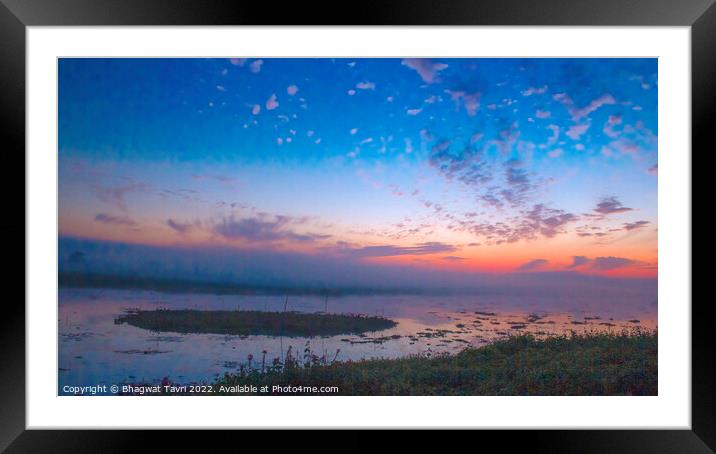 Sun rise Framed Mounted Print by Bhagwat Tavri