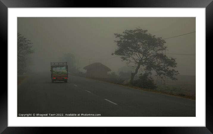 A Misty Morning... Framed Mounted Print by Bhagwat Tavri