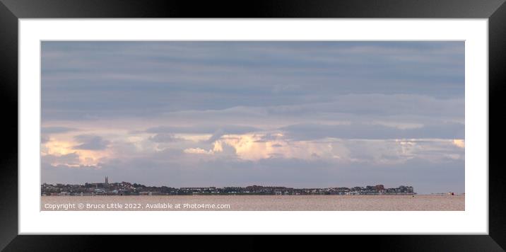 Exmouth Panorama from Lympstone Framed Mounted Print by Bruce Little