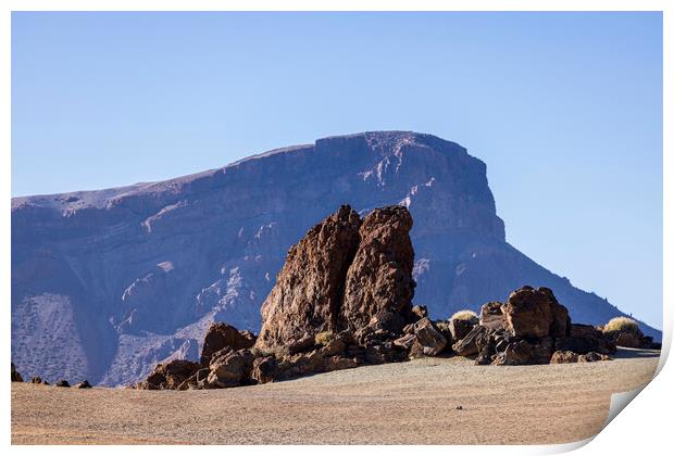 Volcanic landscape Tenerife Print by Phil Crean