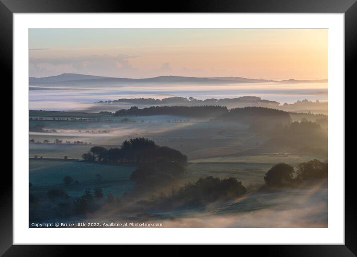 Enchanting Misty Morning View Framed Mounted Print by Bruce Little