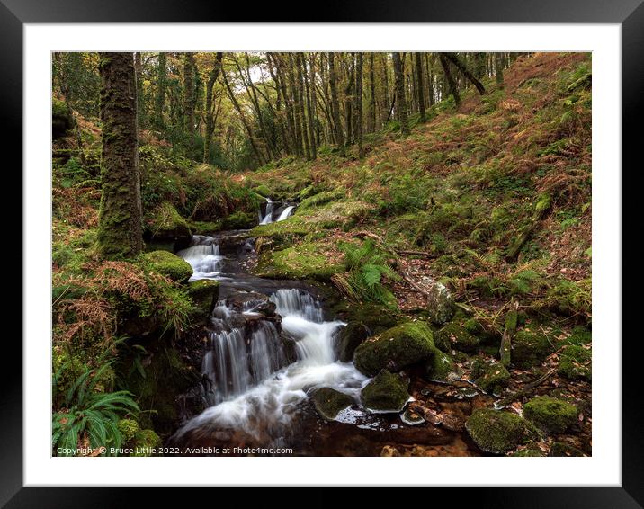 Venford Brook in Dartmoor Framed Mounted Print by Bruce Little