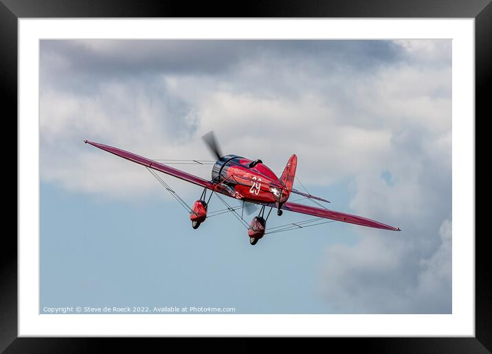 Travel Air Mystery Ship Type R G-TATR Framed Mounted Print by Steve de Roeck