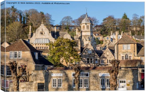 Bradford on Avon West Wiltshire England Canvas Print by Nick Jenkins