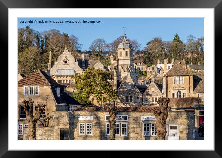 Bradford on Avon West Wiltshire England Framed Mounted Print by Nick Jenkins