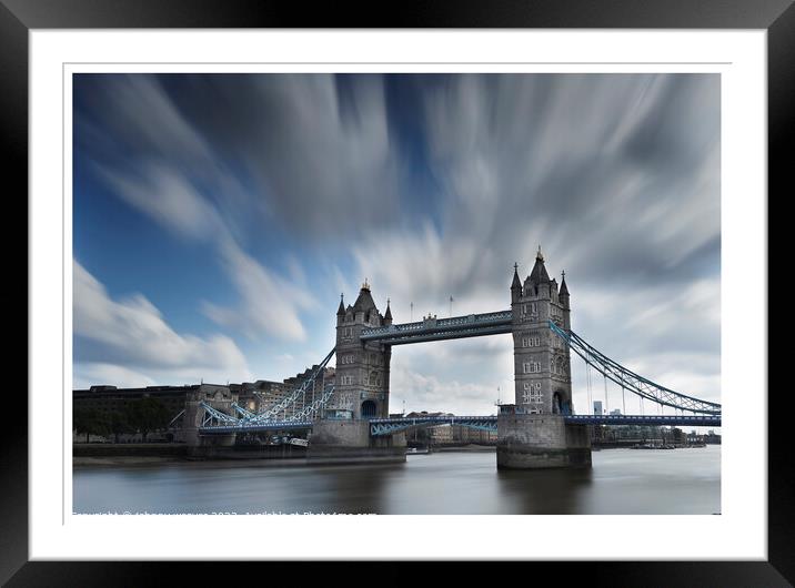 Tower Bridge London  Framed Mounted Print by johnny weaver