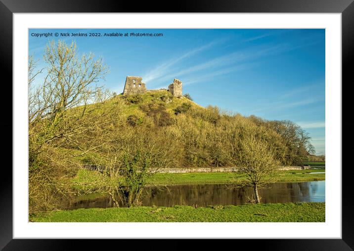 Dryslwyn Castle Carmarthenshire Framed Mounted Print by Nick Jenkins