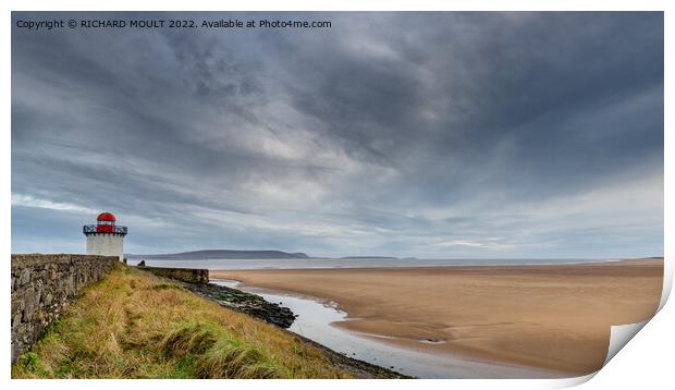 Burry Port Lighthouse Print by RICHARD MOULT