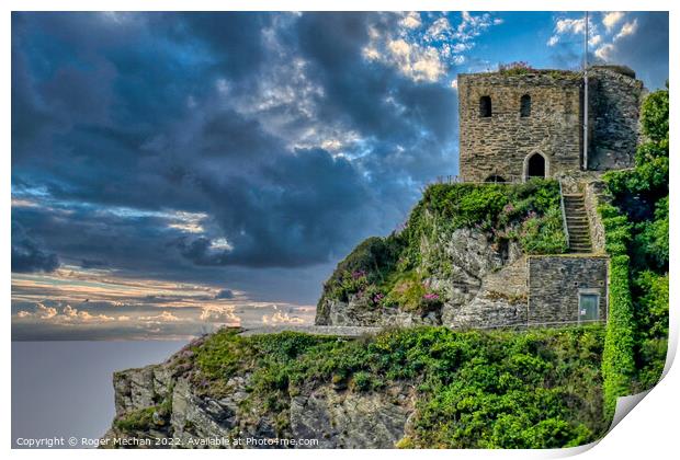 The Regal Fortress of Fowey Print by Roger Mechan