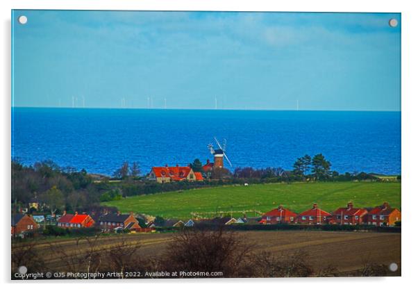 Weybourne Windmill  Acrylic by GJS Photography Artist