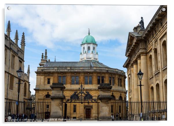 Sheldonian Theatre Oxford Acrylic by Cliff Kinch