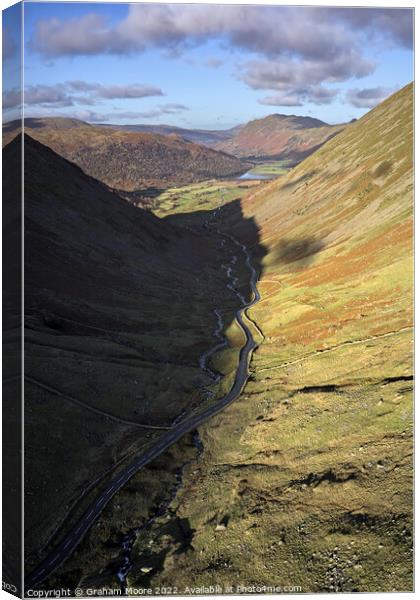 Kirkstone Pass and Brotherswater Canvas Print by Graham Moore