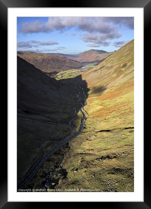Kirkstone Pass and Brotherswater Framed Mounted Print by Graham Moore