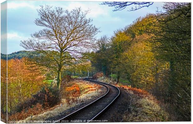Twisting Tracks  Canvas Print by GJS Photography Artist