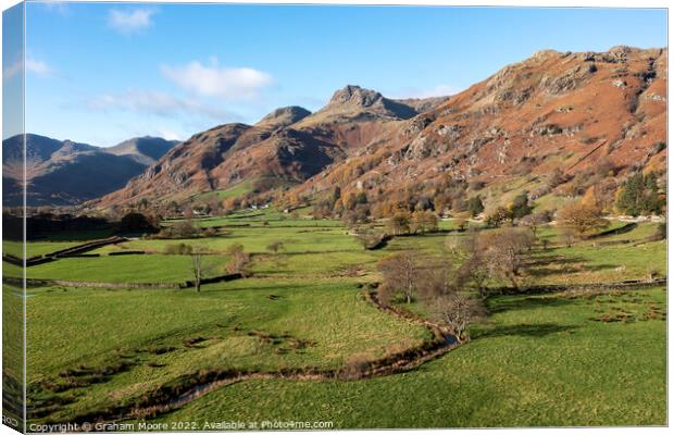 Langdale Pikes hor Canvas Print by Graham Moore
