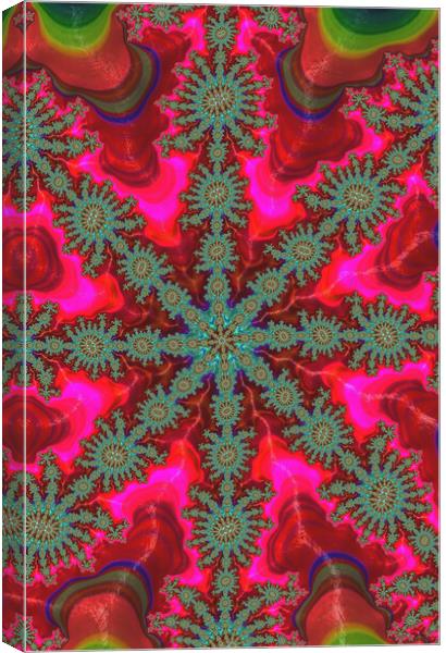 Psychedelic Star Canvas Print by Vickie Fiveash