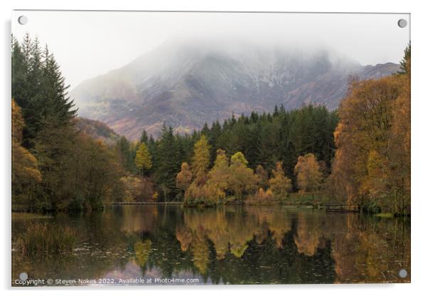 Autumns Splendor at Glencoe Lochan Acrylic by Steven Nokes