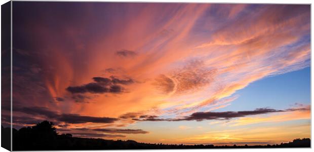 Sunset After the Storm Canvas Print by David McGeachie