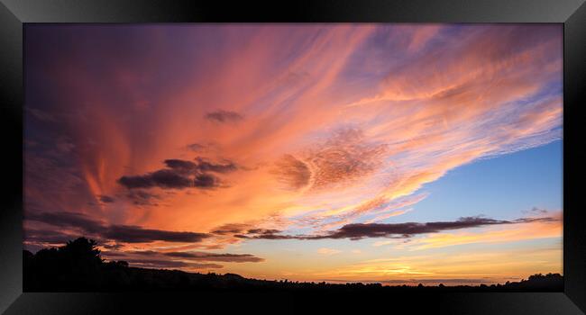 Sunset After the Storm Framed Print by David McGeachie