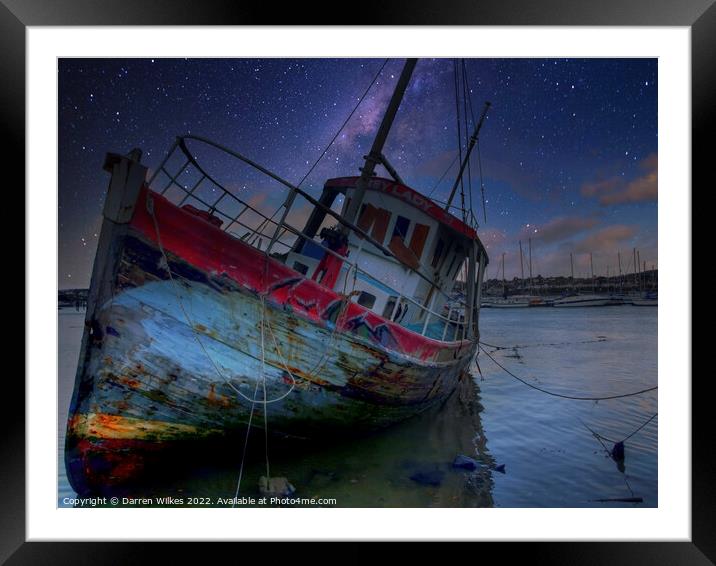 The Grey Lady  Conwy quay Framed Mounted Print by Darren Wilkes