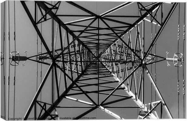 Towering Giants of Electricity Canvas Print by David McGeachie
