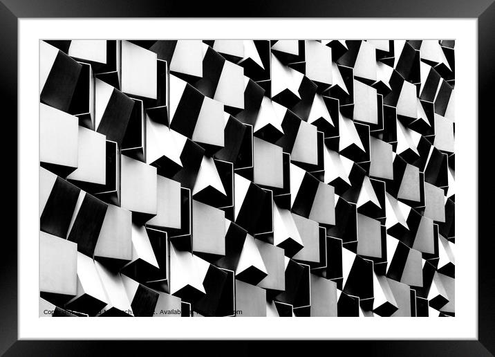 Bold and Geometric Architecture Framed Mounted Print by David McGeachie