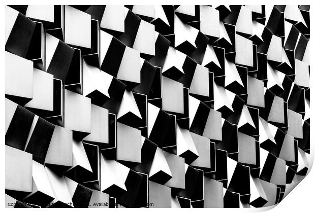 Bold and Geometric Architecture Print by David McGeachie