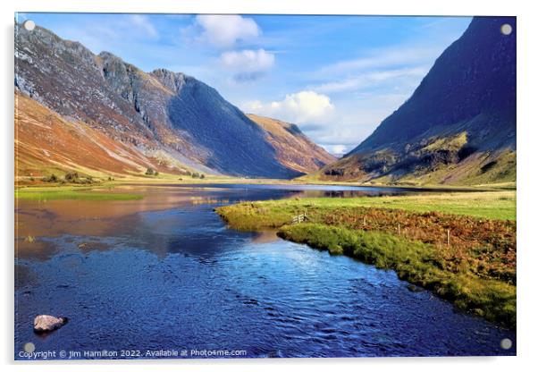 Majestic Scottish Highlands Acrylic by jim Hamilton