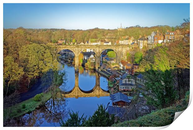 Knaresborough Viaduct and River Nidd Print by Darren Galpin