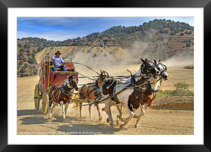 Wild West Ride Framed Mounted Print by Donna Kennedy
