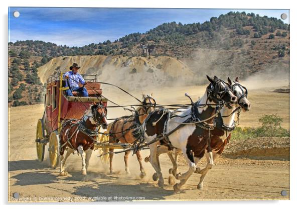 Wild West Ride Acrylic by Donna Kennedy