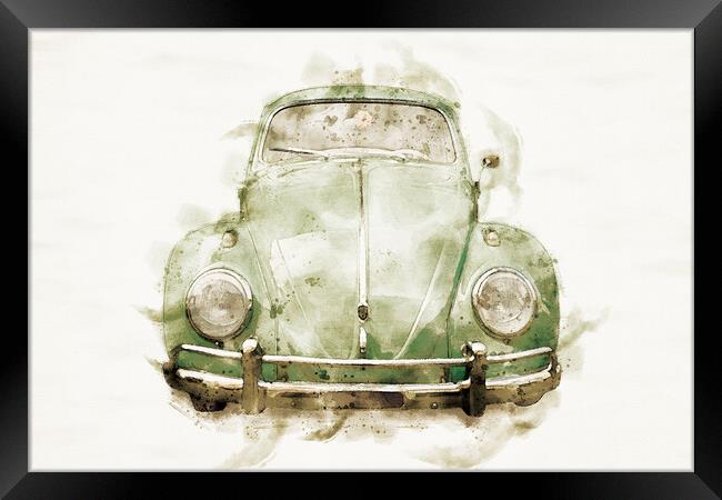 beetle Framed Print by Guido Parmiggiani