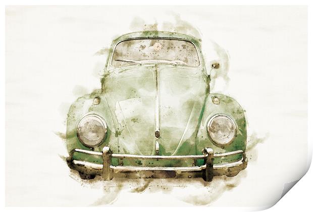 beetle Print by Guido Parmiggiani
