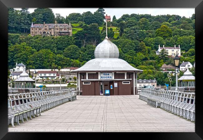 Bangor Pier and Tearooms, Framed Print by Kevin Hellon