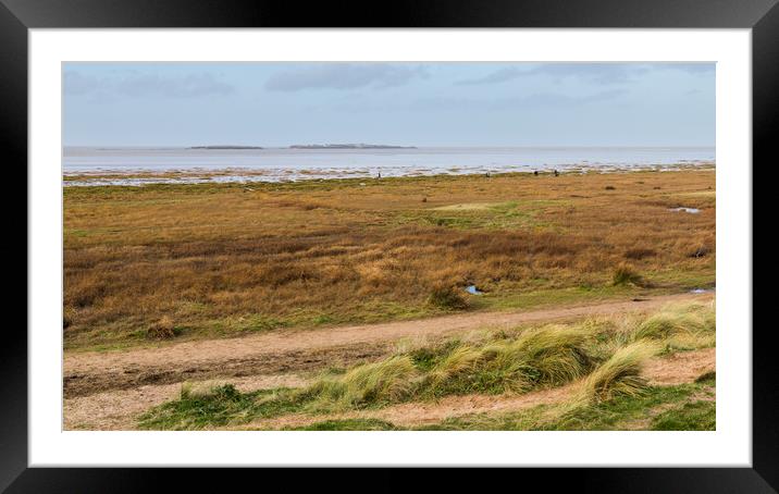 Hilbre Island panorama Framed Mounted Print by Jason Wells