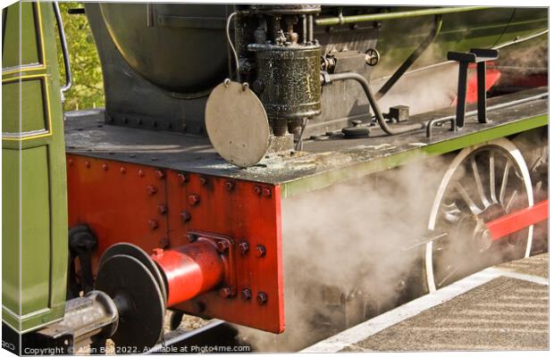Railway Engine Live Steam Canvas Print by Allan Bell