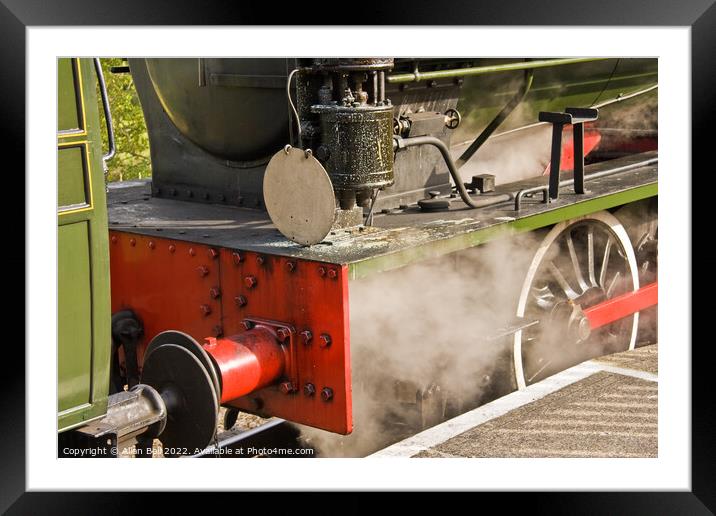 Railway Engine Live Steam Framed Mounted Print by Allan Bell