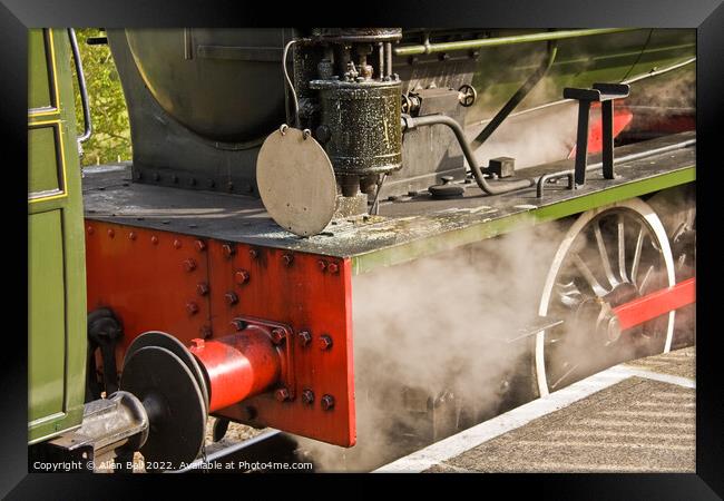 Railway Engine Live Steam Framed Print by Allan Bell