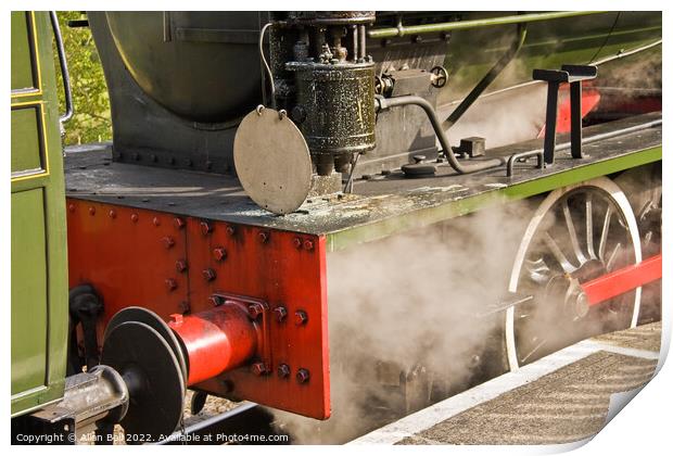 Railway Engine Live Steam Print by Allan Bell