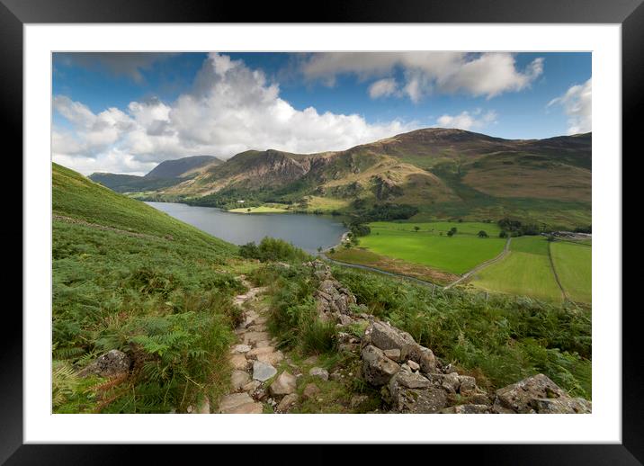 Buttermere lake district Framed Mounted Print by Eddie John