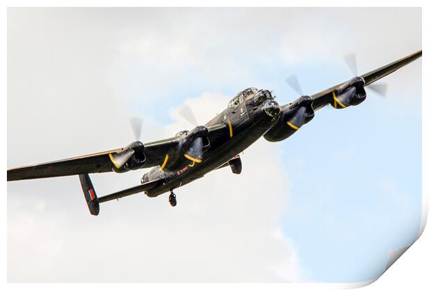 Lancaster Bomber PA474 Print by J Biggadike