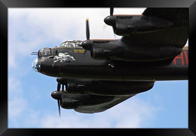 Lancaster Bomber - Phantom of the Ruhr Framed Print by J Biggadike