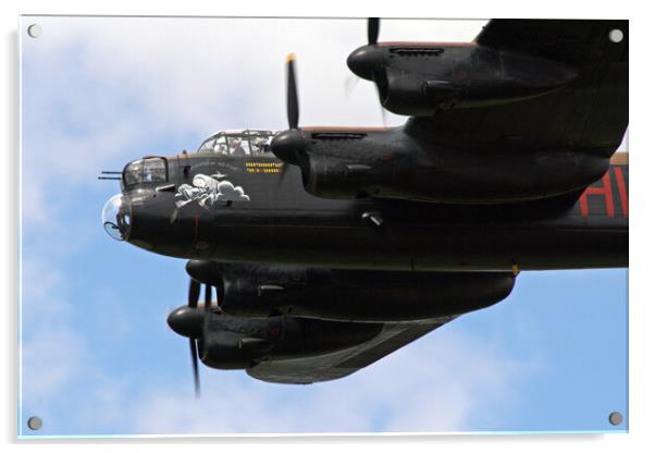 Lancaster Bomber - Phantom of the Ruhr Acrylic by J Biggadike