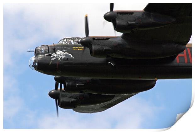 Lancaster Bomber - Phantom of the Ruhr Print by J Biggadike