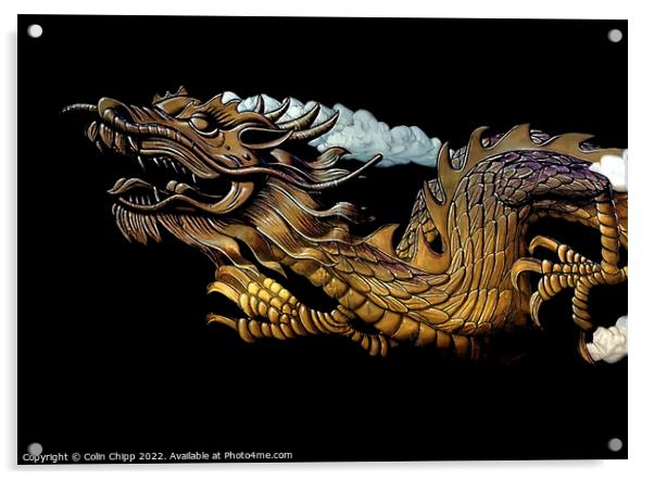 Chinese dragon Acrylic by Colin Chipp