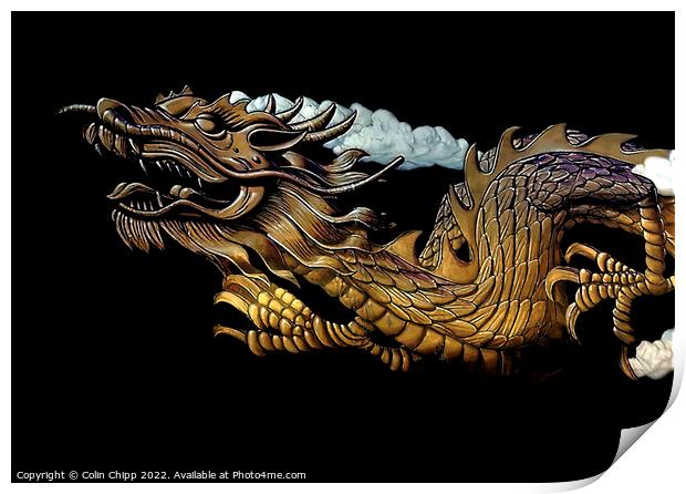 Chinese dragon Print by Colin Chipp