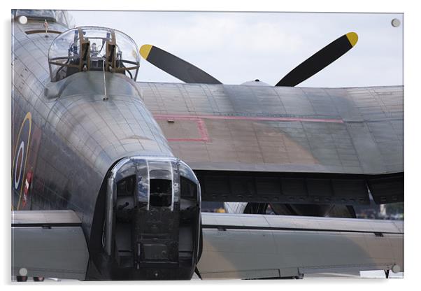 Avro Lancaster bomber Acrylic by Ian Middleton