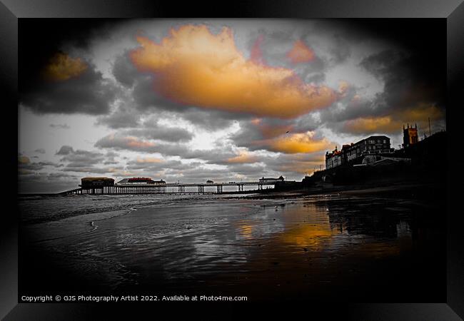 Cromer Vinette Framed Print by GJS Photography Artist