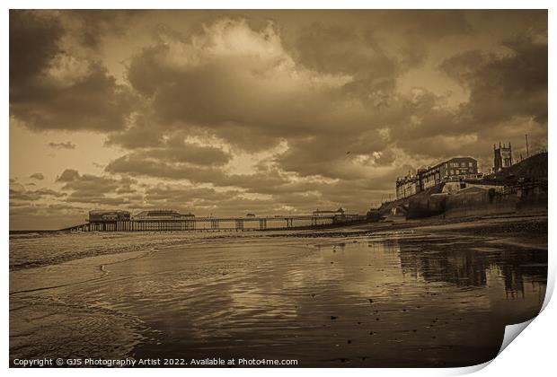 Charming Cromer Pier in Sepia Print by GJS Photography Artist