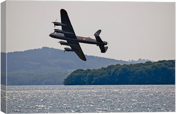 Lancaster Over Windermere Canvas Print by Jason Connolly